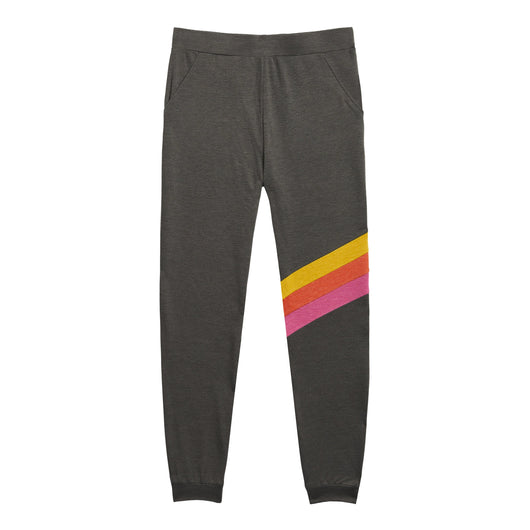 Warm Stripe Jogger - Charcoal Heather