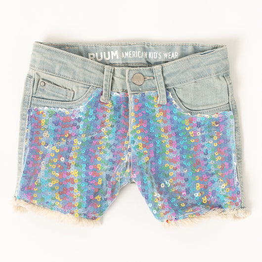 Sequin Short - Mermaid Wash