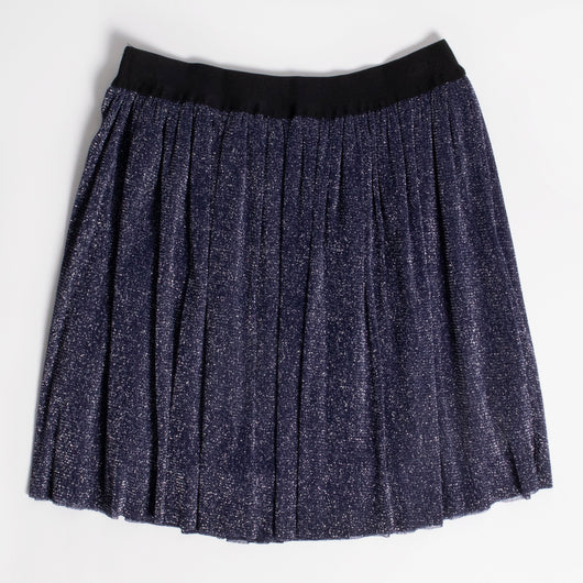 Glitter Mesh Skirt - Kidpik Navy