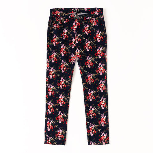 Bouquet Floral Super Soft Skinny - Kidpik Navy