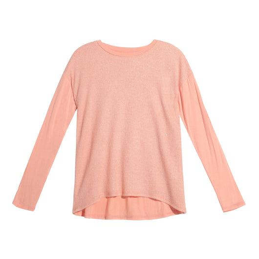 Waffle Top - Blush