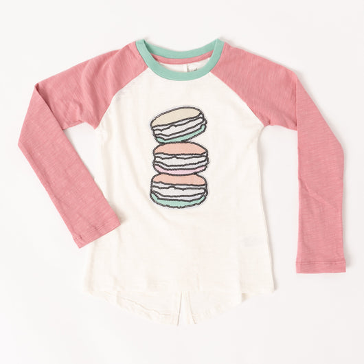 Macaroon Colorblock Tee - Blush