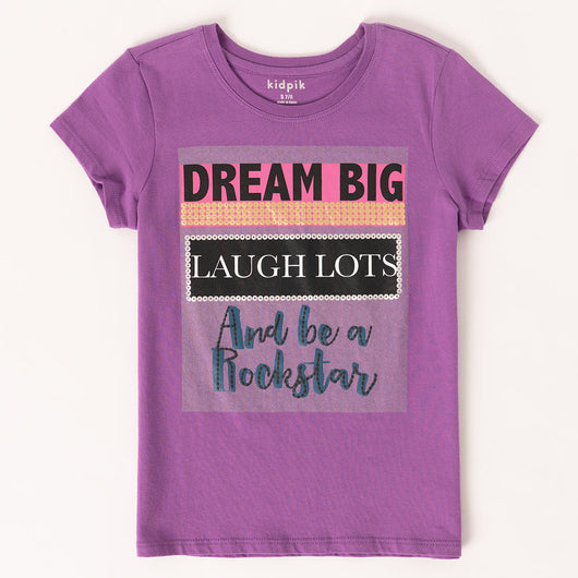 Dream Big  Tee - Dewberry
