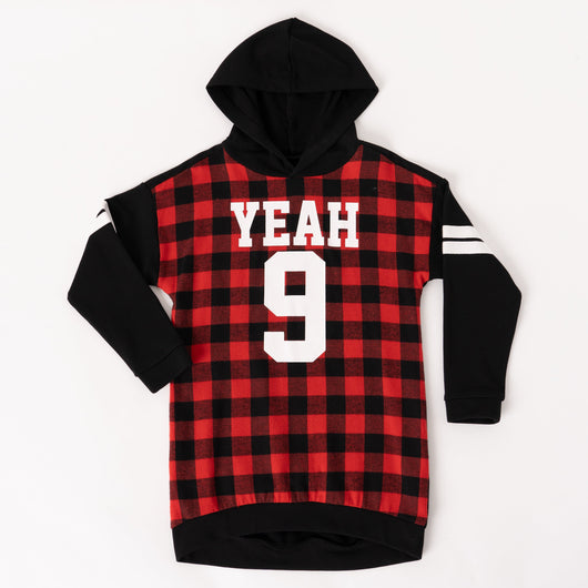 Buffalo Check Tunic - Lychee