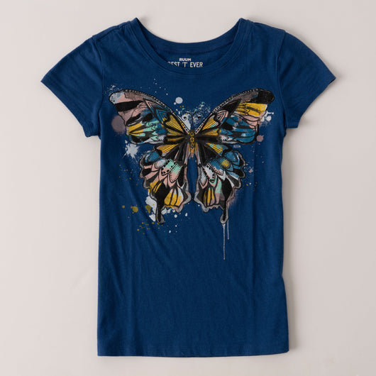 Butterfly Tee - Midnight Blue