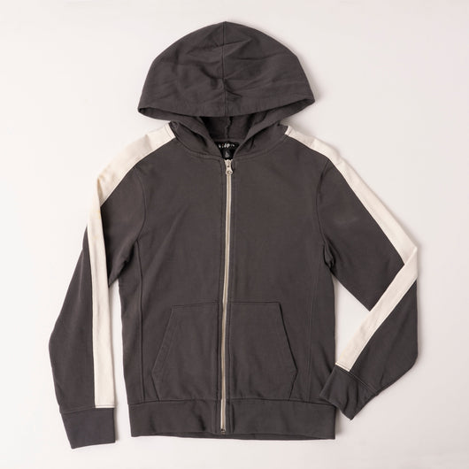 Fleece Zip Up - Blackened Pearl