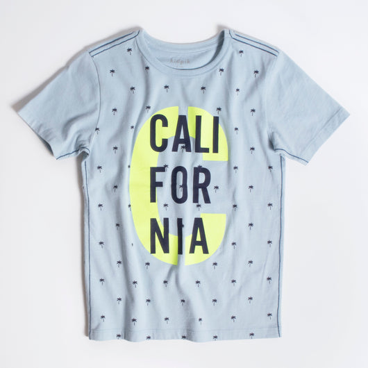 California Palm Tee - Cerulean
