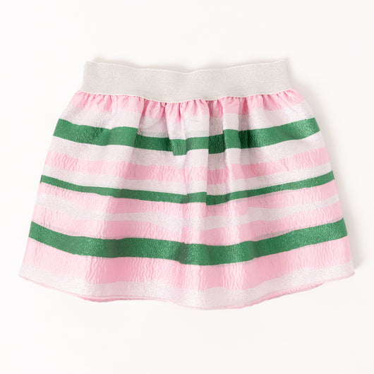 Stripe Jacquard Skirt - Ballerina