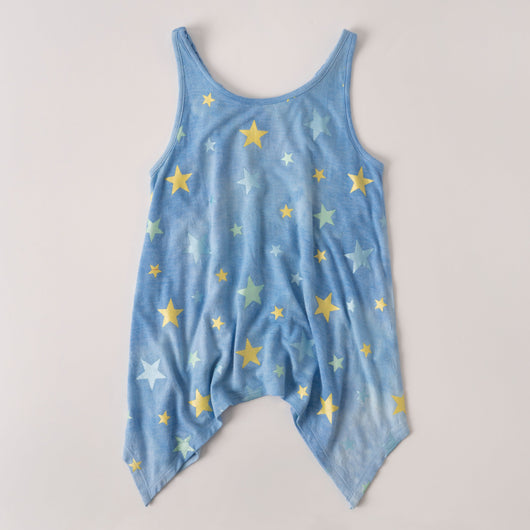 Star Braided Tank Top - Provence Blue