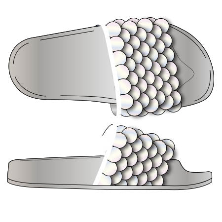 Mermaid Slide - Silver