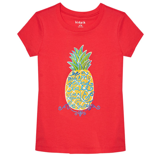 Pineapple Tee - Hibiscus