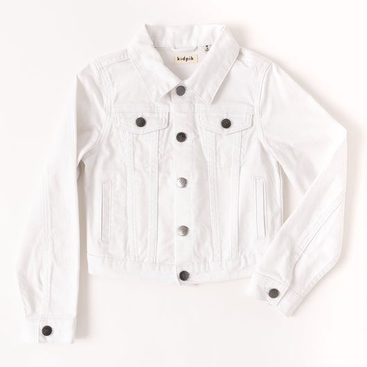 Ashley Denim Jacket - White