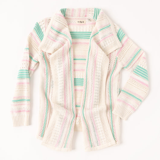 Stripe Pointelle Flyaway - Multi